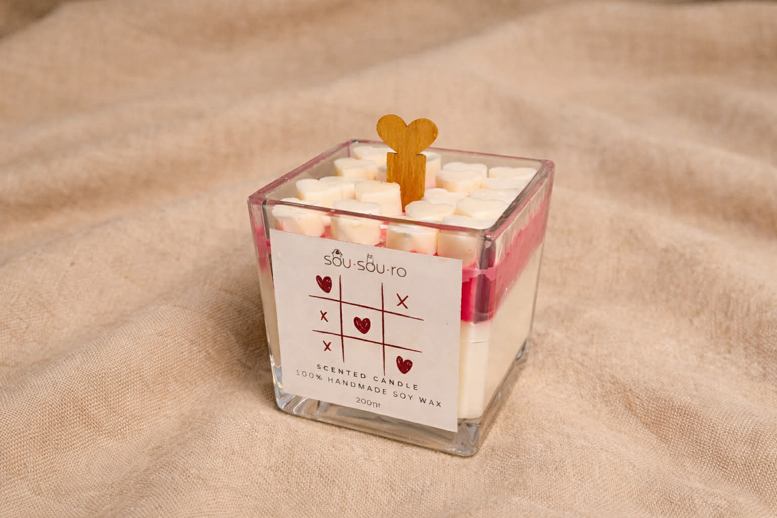 Love Tic Tac Toe | Κερί Σόγιας