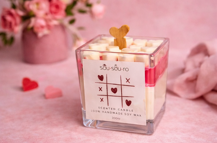 Love Tic Tac Toe | Κερί Σόγιας